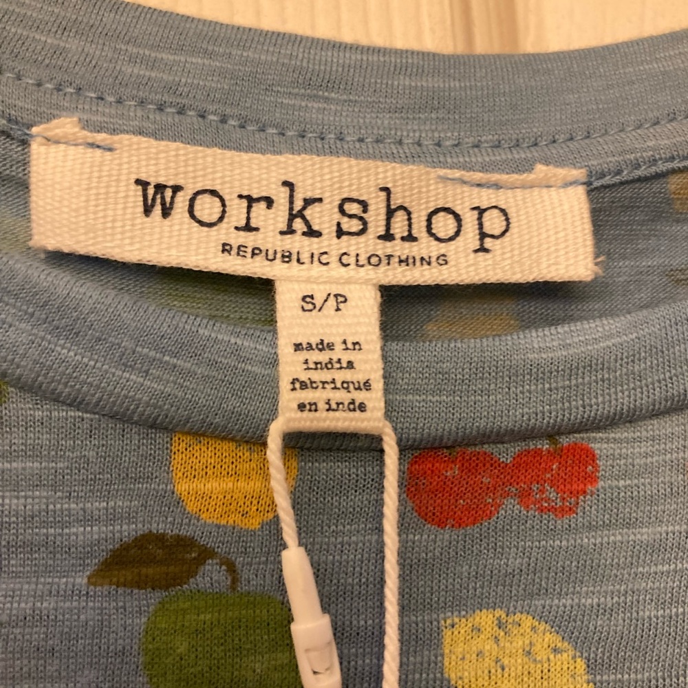 Workshop brand, small, new with tags,soft, cute fruit top - Picture 3 of 5